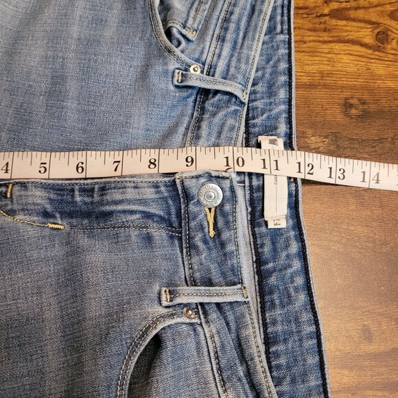 Levi's Jeans Size 14 S Mid Rise Skinny Medium Light Wash Stretch Denim Western - Picture 9 of 11